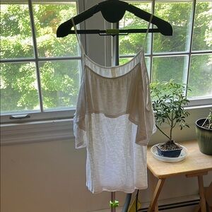 Jolie White Women's Cold Shoulder Top Small
